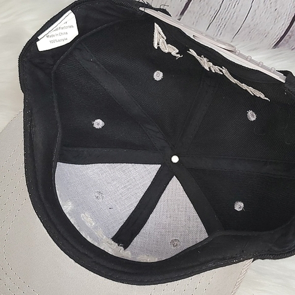 Los Angeles California Flatbill Snapback Black & Gray Mens Hat One Size - Picture 10 of 11